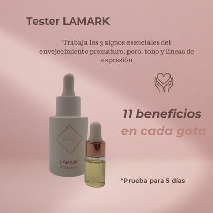 Tester Lamark, sérum - aceite seco de textura premium