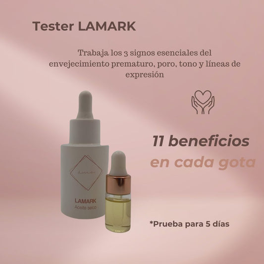 Tester Lamark, sérum - aceite seco de textura premium